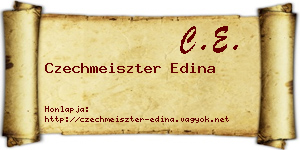 Czechmeiszter Edina névjegykártya