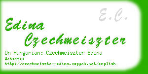 edina czechmeiszter business card